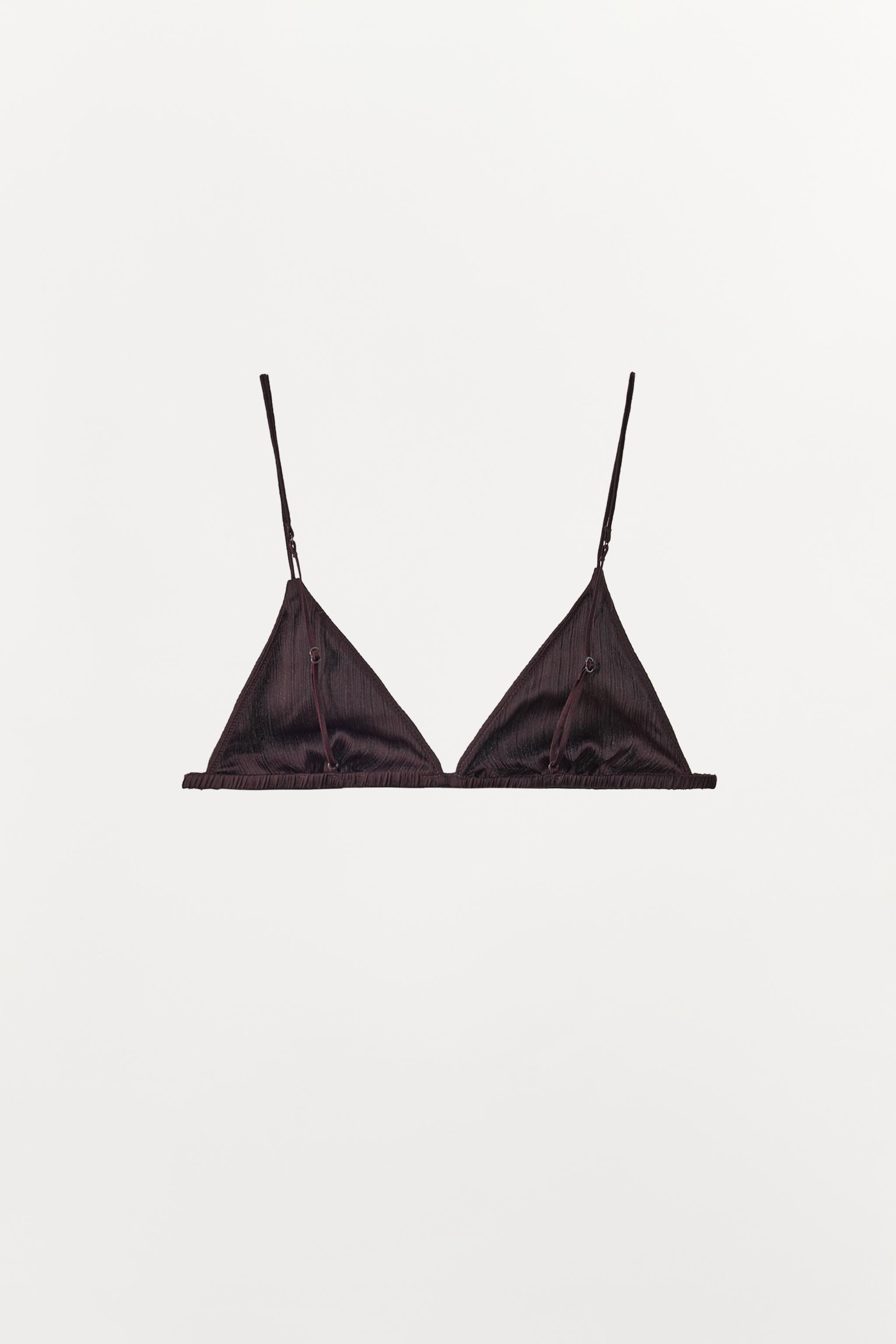 TEXTURED TRIANGLE BRA